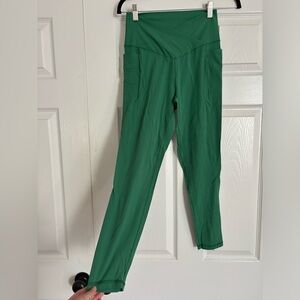 Aerie Green Criscross Leggings